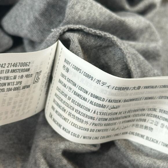 Abercrombie and Fitch Women's A&F Essentials Grey V Neck T Shirt Size XL - Picture 5 of 5